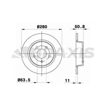 Volvo Arka Fren Disk Aynası Yeni Connect Chc 1.6 /1.5 Tdci 15> C-Max 12> Kuga II 13>20 Grand C-Max (dxa/cb - Braxıs Ae0320 ürün görseli