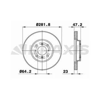 Honda On Fren Disk Aynası Honda CIVIC 1.8i - Braxıs Ad1079 ürün görseli