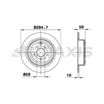 Psa Arka Fren Disk Aynası 806 1.9td / 2.0 / 2.0t / 2.1td 94 - Braxıs Ae0413 ürün görseli