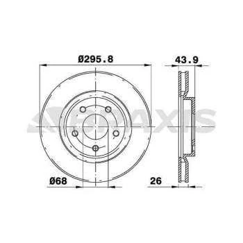 Nissan On Fren Diski (aynası) Havalı Nissan Qashqaı 2007 2012 Xtraıl 2008 2012 Juke 2010> Renault Koleos 20 - Braxıs Ae0114 ürün görseli