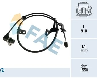 Toyota Abs Sensoru On Sag Yarıs 1.0 1.3 1.4 01>05 - Fae 78472 ürün görseli