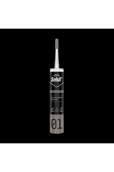 Selsil Genel Amaçlı Silikon 280gr - Şeffaf - 1