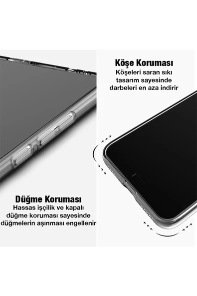 Akman Ally OPPO Reno6 Z Kılıf Kamera Korumalı Ultra İnce Şeffaf Silikon Kılıf-( - ACL6209161-5103 - 5