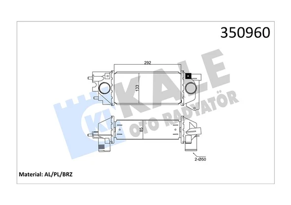 Land Rover Turbo Radyatoru Land Rover Freelander 2.0 - Kale 350960 ürün görseli