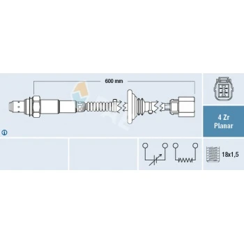 Honda Oksıjen Sensoru Honda Jazz 02>p307 C4 P308 P301 C Elysee 1,6 16v P406 Xantıa II Xsara II Xsara Pic - Fae 77643 - Resim 1