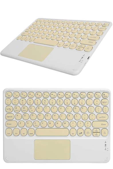 Bluetooth Touchpad Klavye Ultra İnce Taşınabilir Q Klavye - 5