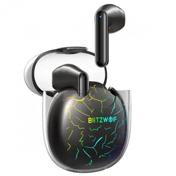 BlitzWolf BW-FLB5 TWS Bluetooth V5.0 HiFi Stereo 13mm Büyük Dinamik Sürücü Düşük Gecikmeli RGB Oyuncu Kulaklığı