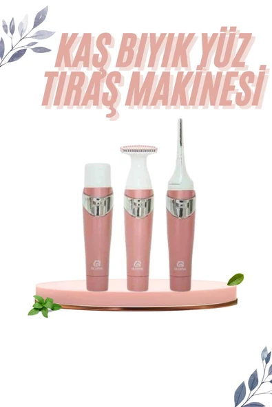 3 İn 1 Epilasyon Aleti Hassas Ciltlere Özel Uzun Ömürlü Kaş Yüz Burun