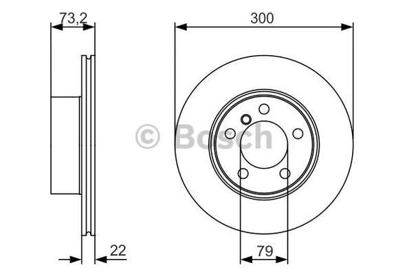 Bmw Fren Diski On Bmw F20 F30 F32 F34 F36 - Bosch 0986479a18 - Resim 1