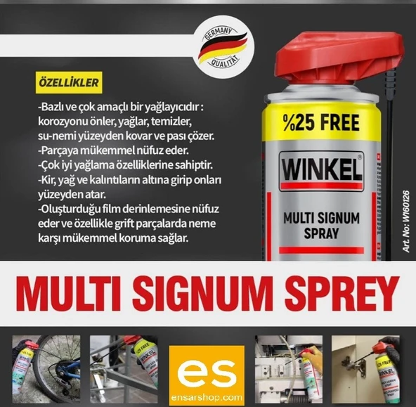 WINKEL 160126 Multi Signum Spreyi 500 ML - Resim 3