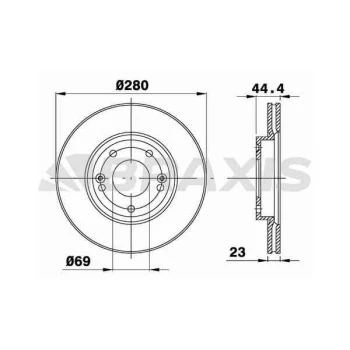 Hyundaı On Fren Disk Aynası Hyundaı İ30 2011> Kia Ceed 2015> - Braxıs Ae0620 ürün görseli