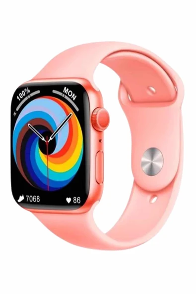 Kadınlara Özel Yeni Nesil Pembe Amoled Ekran Ultra Akıllı Saat 49MM - Resim 3