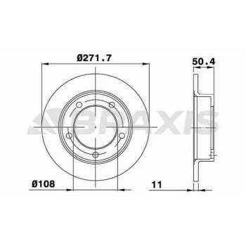Lada On Fren Disk Aynası Lada Niva 1.6 - Braxıs Ae0463 ürün görseli