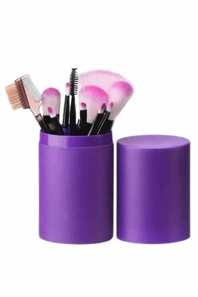 12 Parça Profesyonel Makyaj Fırçası Far Fırçası Allık Fırçası Yumuşak Kıllı - 4