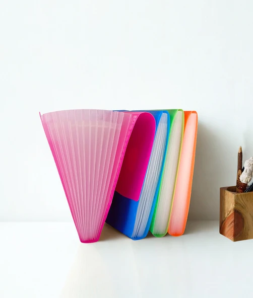 Körüklü Dosya 13 Bölümlü Cepli - Turuncu - Resim 2