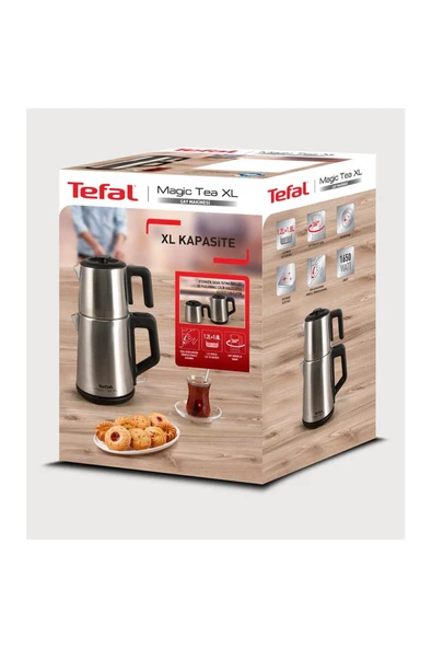 Tefal Magic Tea XL Çelik Siyah Çay Makinesi - 3