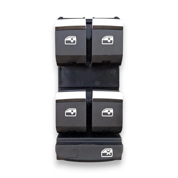 Audi A5 Sportback 2020-2024 Sol Ön Dörtlü Cam Düğmesi Krom 8W0959851E - Resim 3