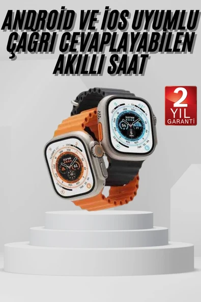 Akıllı Saat Amoled Ekran Bluetooth Bağlantılı Özel Tasarım Unısex ürün görseli