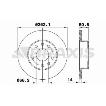 Land Rover Fren Diski On Land Rover Freelander I 1.8 - Braxıs Ae0245 - Resim 1
