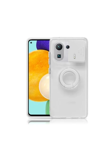Akman Ally Xiaomi Mi 11 Pro Kılıf Sürgülü Kamera Lens Korumalı Yüzük Standlı - ACL6203259-4344 ürün görseli