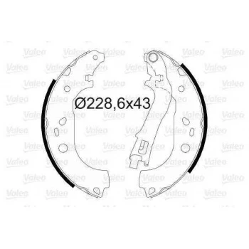 Fiat Arka Fren Balatası Pabuc Doblo III Cargo (tum Modellerde) - Valeo 564073 - Resim 1