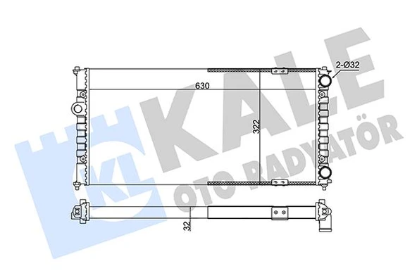 SU RADYATORU POLO CLASSIC 1.6 AFT CORDOBA IBIZA II KLIMASIZ MEKANIK SANZIMAN - KALE 351230 - 1