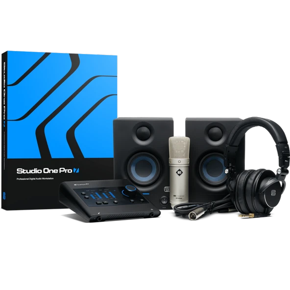 PreSonus Quantum ES Ultimate Bundle Profesyonel Kayıt Seti (Ses kartı, Kulaklık, Mikrofon, Hoparlör ve Yazılım) ürün görseli