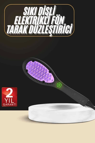 Yıpranma Karşıtı Saç Düzleştirici Tarak Fön Tarak 5 Kademeli