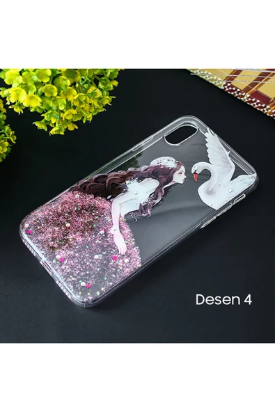 Akman İphone X Xs 3d Diamond Elbise Şeffaf Silikon Kılıf-(1903) - ACL6202299-3071 - Resim 6