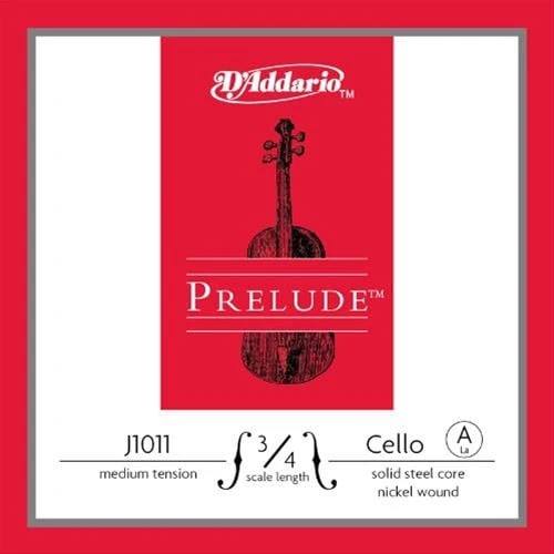 DADDARIO J1011 3/4M DADDARIO J1011 CELLO TEK TEL, PRELUDE, A-(LA), 3/4, MEDIUM ürün görseli