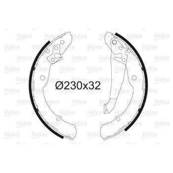 Vag Arka Fren Balatası Pabuc Octavıa All 96> Caddy 1,4 1,6 1,7sdi 1,9d 1,9sdi - Valeo 562641 - Resim 1