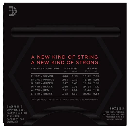 DADDARIO NYXL1052 DADDARIO NYXL1052 ELEKTRO GİTAR TEL SETİ, 10-52, LIGHT TOP/HEAVY BOTTOM - 3