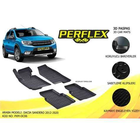 PASPAS 3D HAVUZLU X-MAT SANDERO 2012-2020 - PERFLEX PXM-DC06 - 1