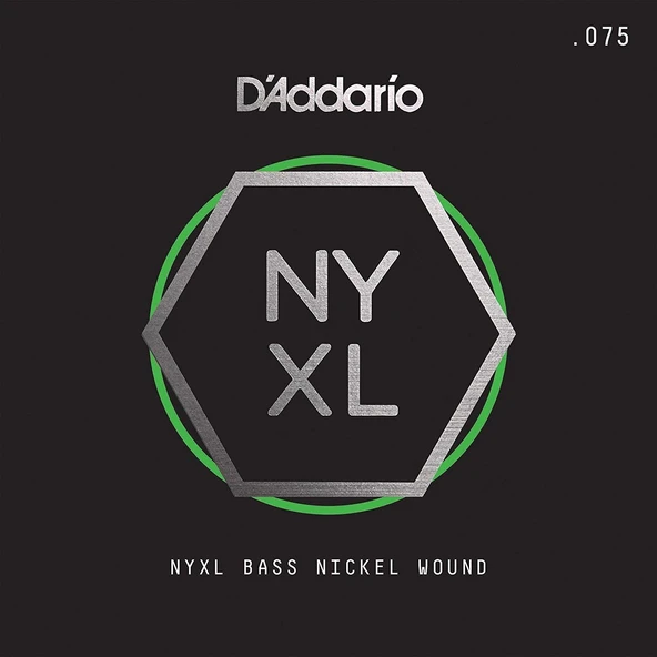 DADDARIO NYXLB075 DADDARIO NYXLB075 BASS TEK TEL, NYXL SERİSİ, NİKEL SARIM, 0.075