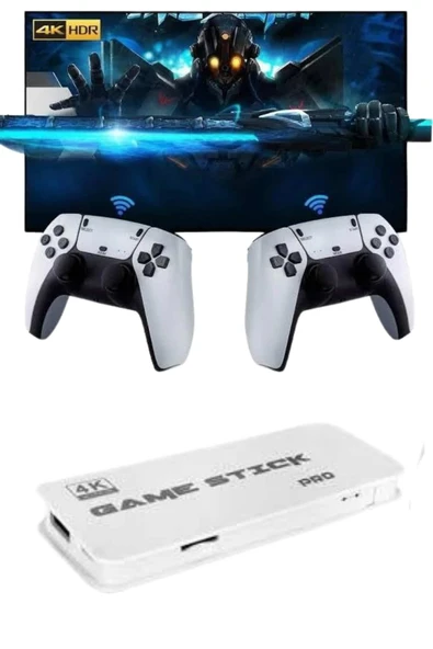 3D 4K HD 2.4G Game Stick 4K Ultra Hd Oyun Konsolu Çift Kollu - 2