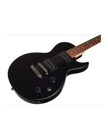 CORT ENDONEZYA CR50BK ELEKTRO GİTAR, SİYAH, PowerSound PSLP-1F & PowerSo - Resim 4