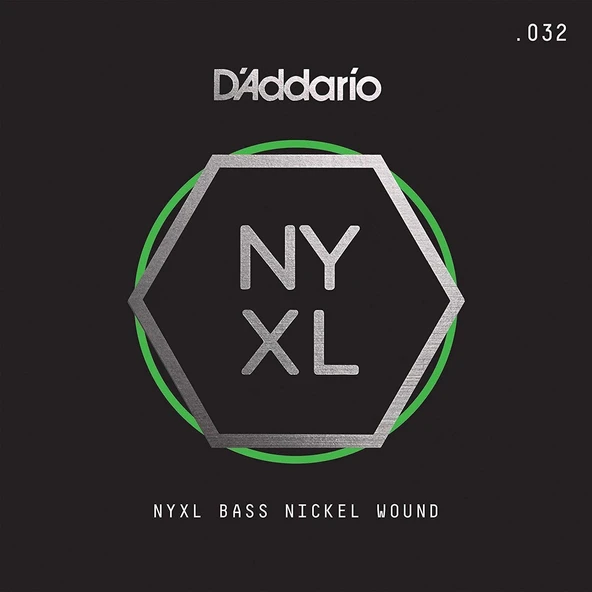DADDARIO NYXLB032 DADDARIO NYXLB032 BASS TEK TEL, NYXL SERİSİ, NİKEL SARIM, 0.032