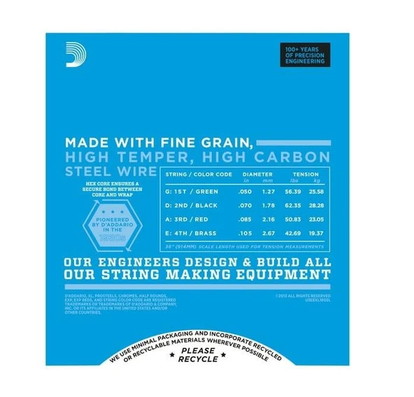 DADDARIO EXL160SL DADDARIO EXL160SL BASS GİTAR TEL SETİ, XL SERİSİ, 50-105, SUPER LONG - Resim 3