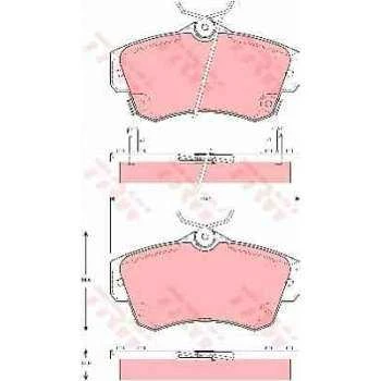 Chrysler On Fren Balatası Chrysler Crusıer - Trw Gdb4118 - Resim 1