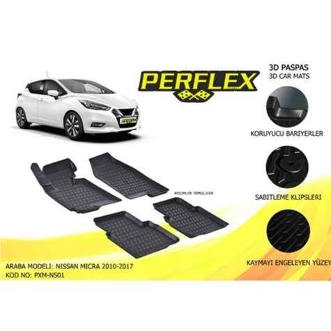 PASPAS 3D HAVUZLU X-MAT NISSAN MICRA 2010-2017 - PERFLEX PXM-NS01 - 1