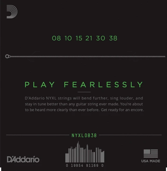 DADDARIO NYXL0838 DADDARIO NYXL0838 ELEKTRO GİTAR TEL SETİ, 08-38, EXTRA SUPER LIGHT - 3
