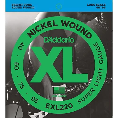DADDARIO EXL220 DADDARIO EXL220 BASS GİTAR TEL SETİ, XL, 40-95, LONG SCALE, NICKEL ürün görseli 1
