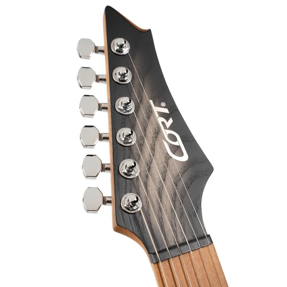 CORT ENDONEZYA X700 TRIALITY OPBB ELEKTRO GİTAR, OPEN PORE BLACK BURST, KILIFLI - Resim 4