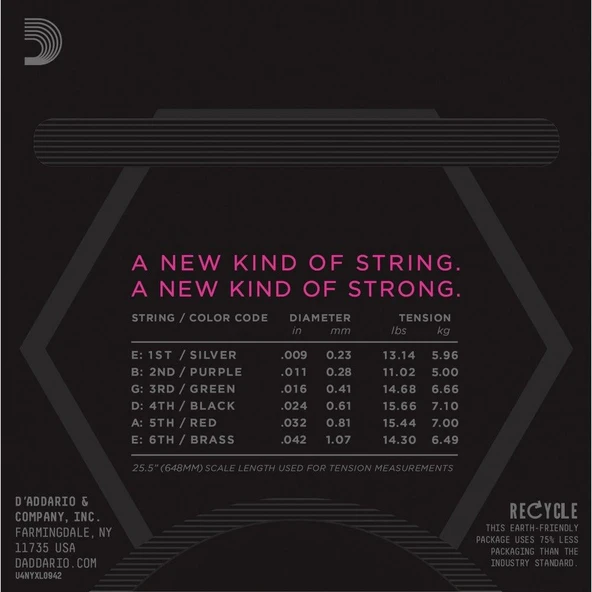 DADDARIO NYXL0942 DADDARIO NYXL0942 ELEKTRO GİTAR TEL SETİ, 09-42, SUPER LIGHT - 3