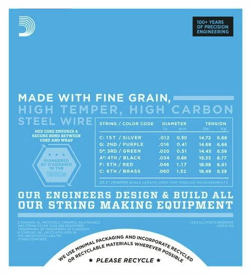 DADDARIO EXL148 DADDARIO EXL148 ELEKTRO GİTAR TEL SETİ, XL, 12-60,EXTRA HEAVY - Resim 3