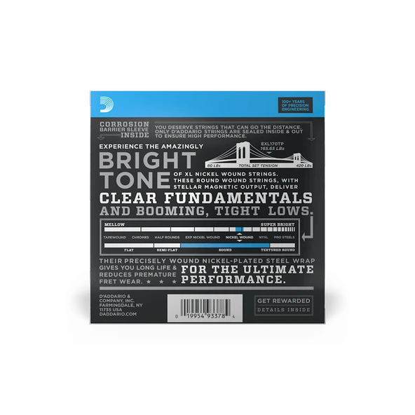 DADDARIO EXL170TP DADDARIO EXL170TP BASS GİTAR TEL SETİ , XL, 45-100 - Resim 3