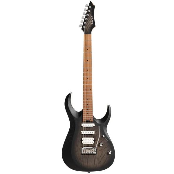 CORT ENDONEZYA X700 TRIALITY OPBB ELEKTRO GİTAR, OPEN PORE BLACK BURST, KILIFLI ürün görseli