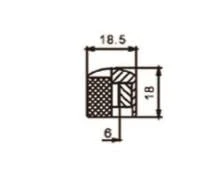VALENCIA MNB3GD GİTAR POT. DÜĞME BAŞLIĞI (KUBBELİ) METAL, GOLD, (1 - Resim 2