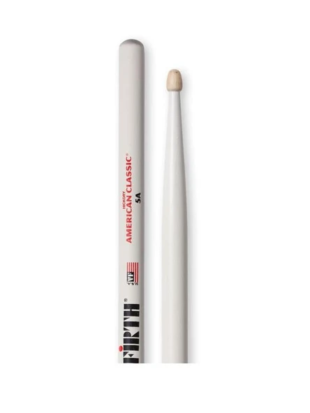 VICFIRTH V5AW VICFIRTH V5AW BAGET 5A WOOD WHITE, HICKORY, 0.565"x16" ürün görseli