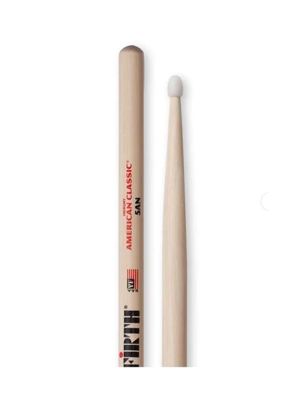 VICFIRTH V5AN VICFIRTH V5AN BAGET 5A NYLON, HICKORY, 0.565"x16", MED ürün görseli